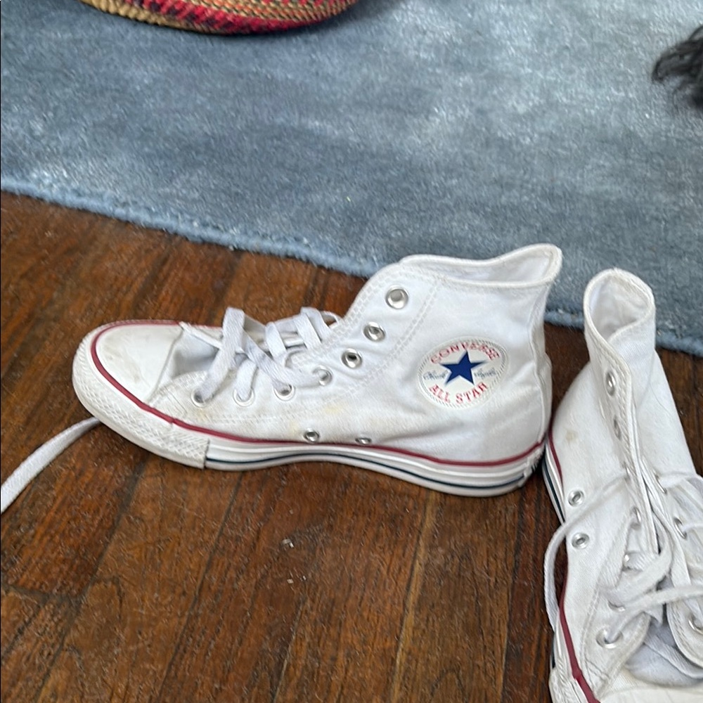 Converse Kids White High-Top Sneakers